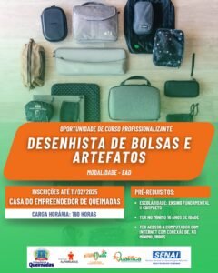 Curso: DESENHISTA DE BOLSAS E ARTEFATOS(EAD)